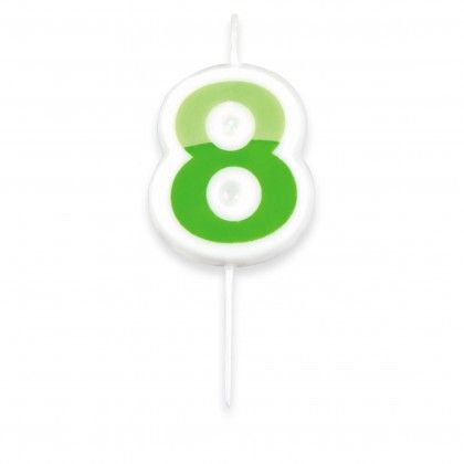 Vela Nmeros Delicia Kids 5cm N.8