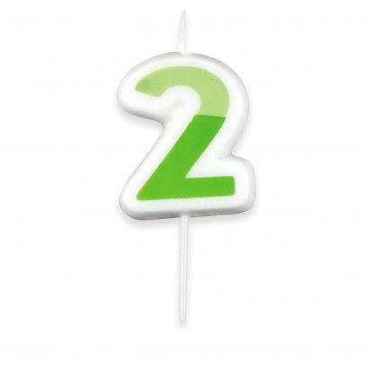 Vela Nmeros Delicia Kids 5cm N.2