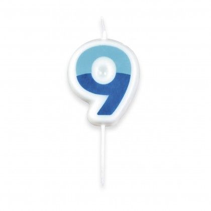 Vela Nmeros Delicia Kids 5cm N.9