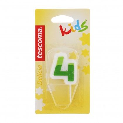 Vela Nmeros Delicia Kids 5cm N.4