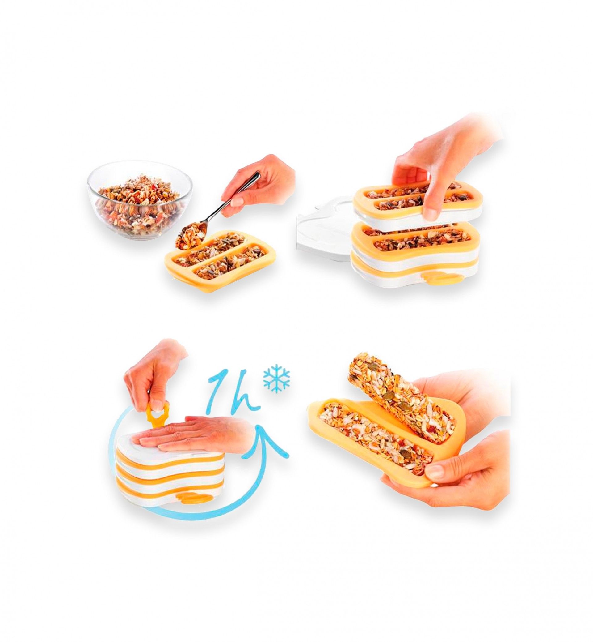 Prensa para Barras Nutritivas Della Casa 14X10.5X7.5cm