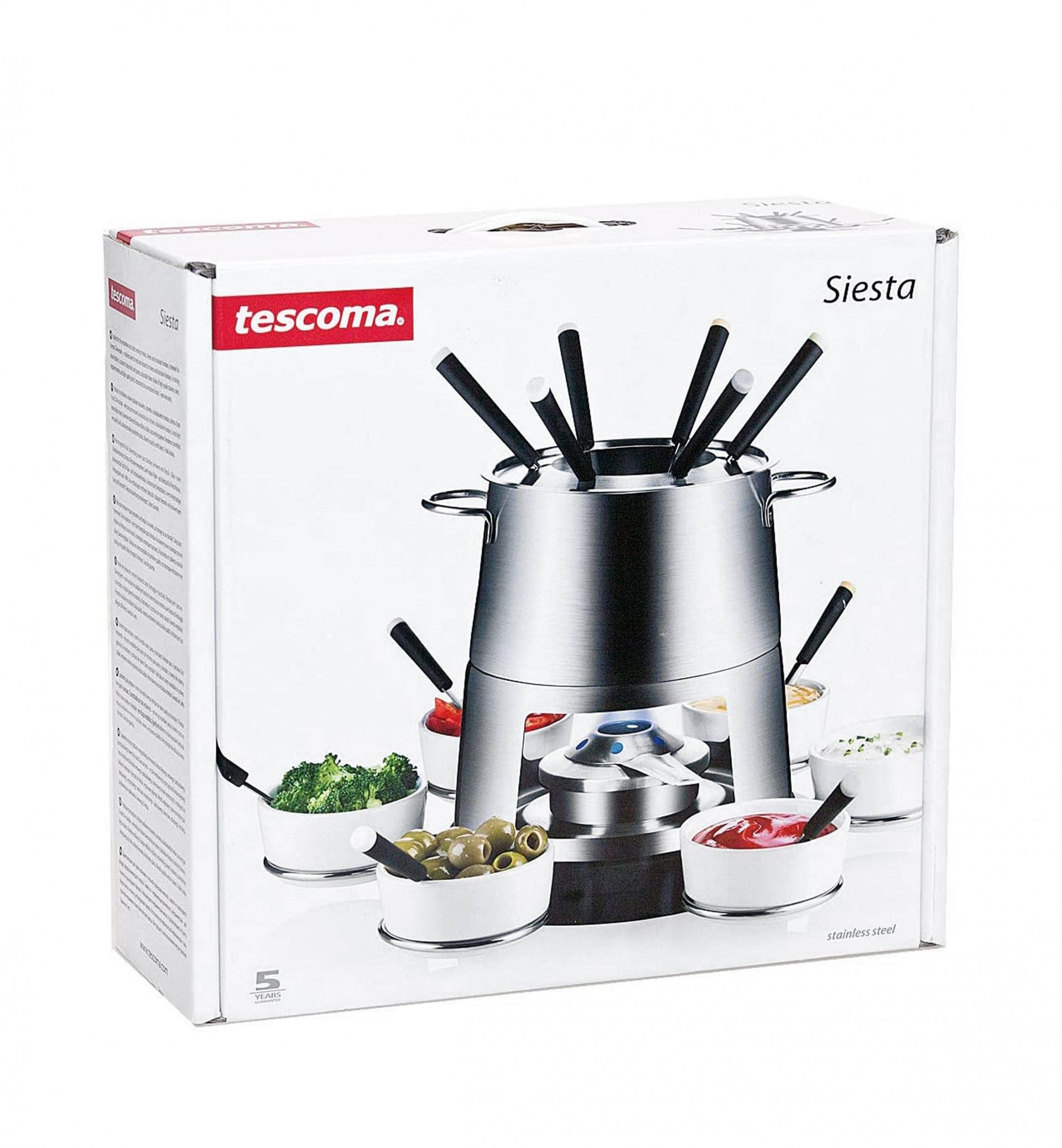 Fondue com 6 Garfos Inox Siesta 40X20cm