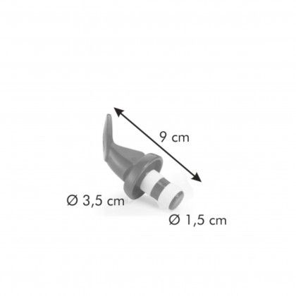 Tampa Garrafa Hermtica Presto 9cm Pack 2