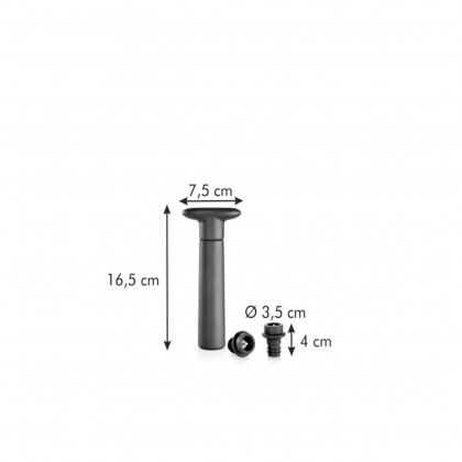 Bomba Vcuo com 2 Rolhas Uno Vino 7.5X16.5cm