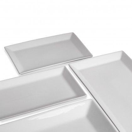 Travessa Porcelana Ming Branco 32.5X32.5X2.5cm Travessa Porcelana Ming Branco 32.5X32.5X2.5cm
