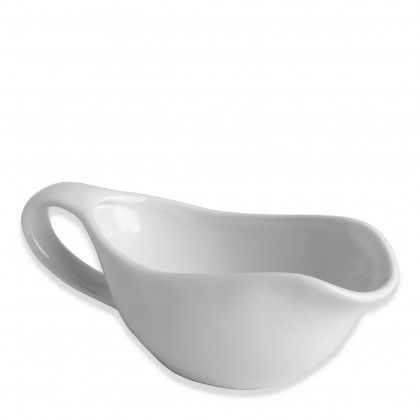 Taça para Molho Porcelana Salsera Branco 10cl 14X5.5X5cm