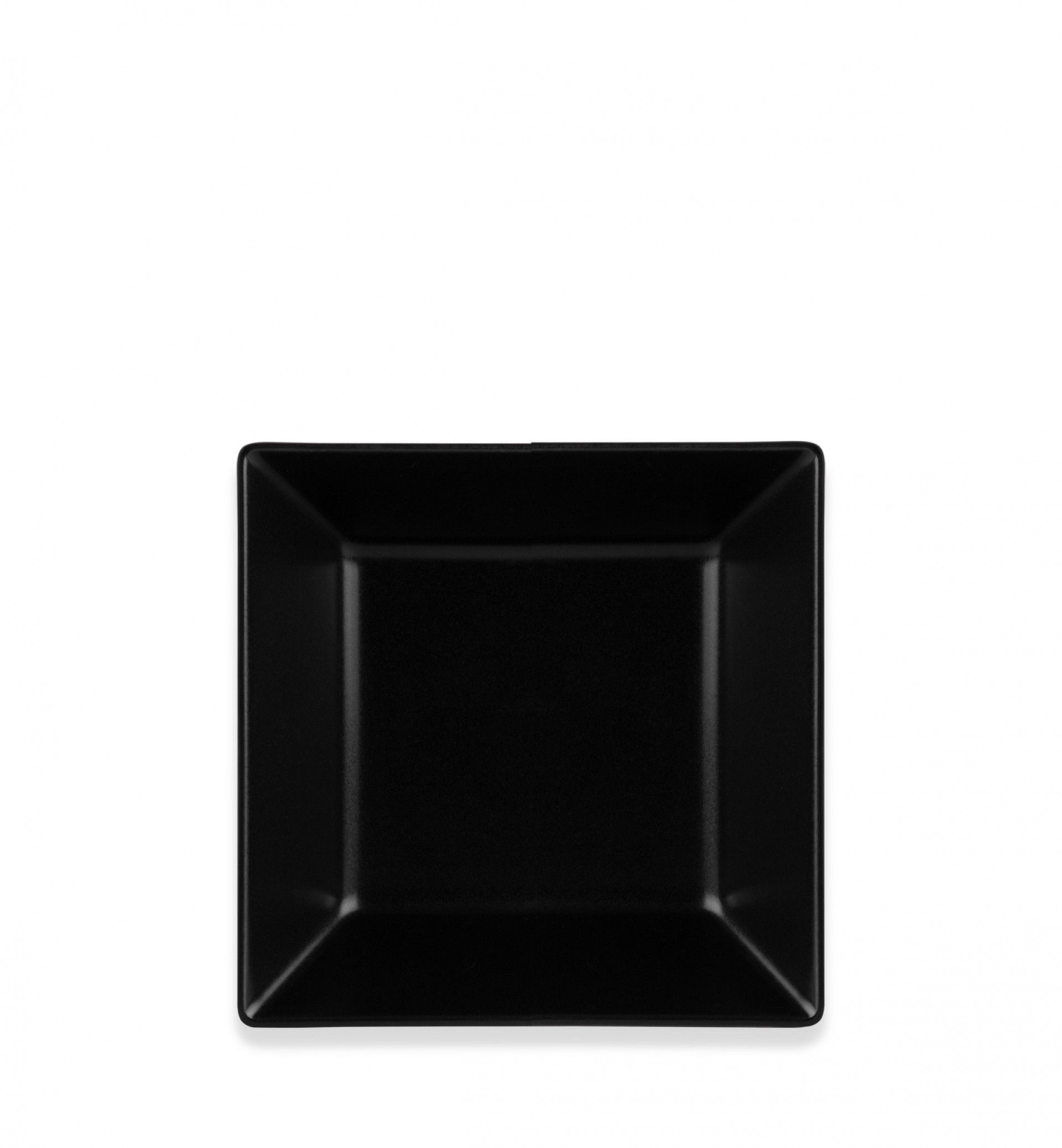 Prato Porcelana Fundo Porcelana Ming II Preto 17.5X17.5X5cm