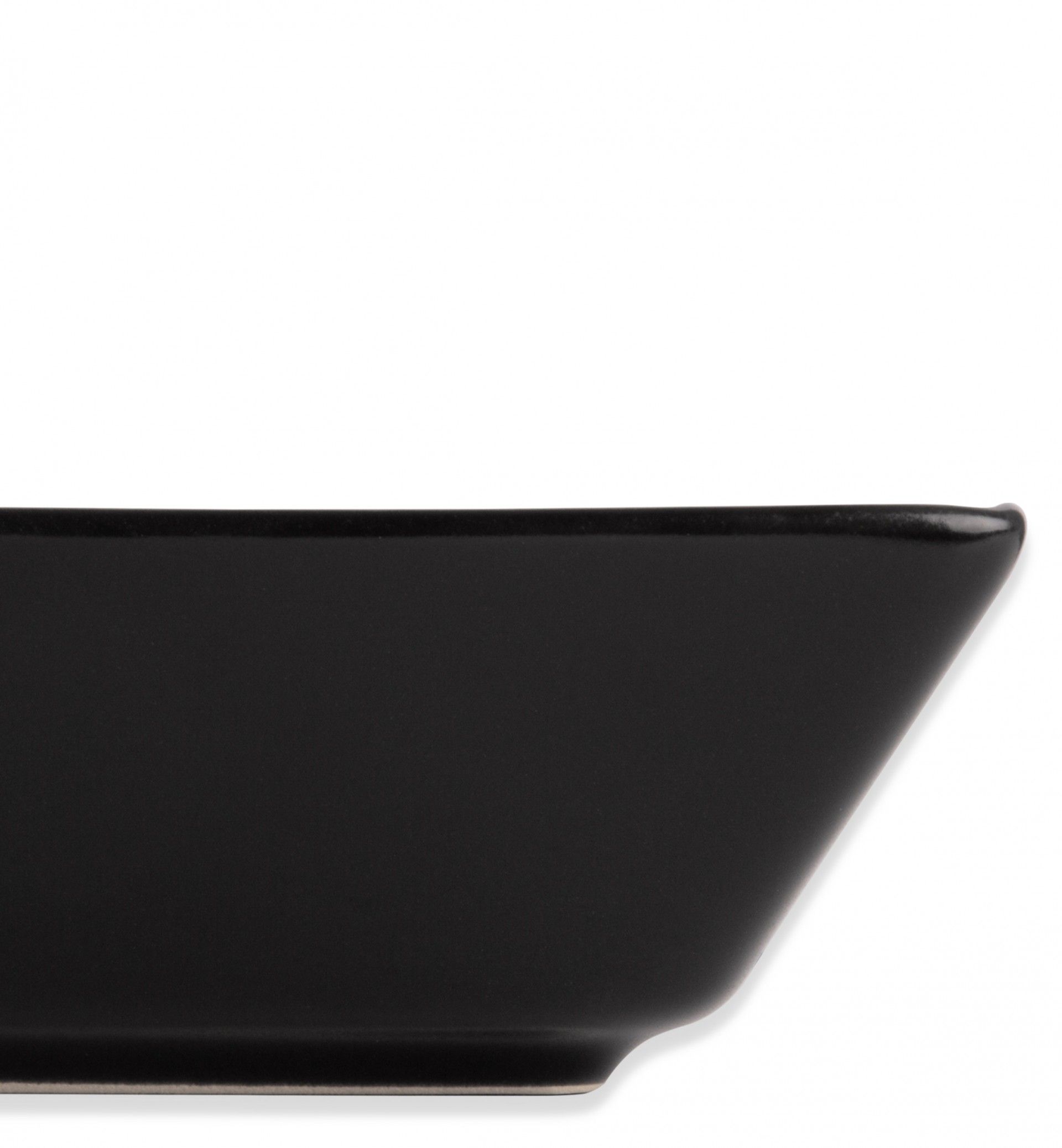 Prato Porcelana Ming II Preto 26X26X2.5cm