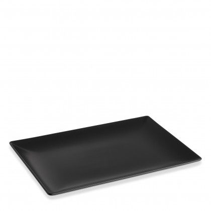 Travessa Porcelana Ming II Preto 30X20X2.5cm