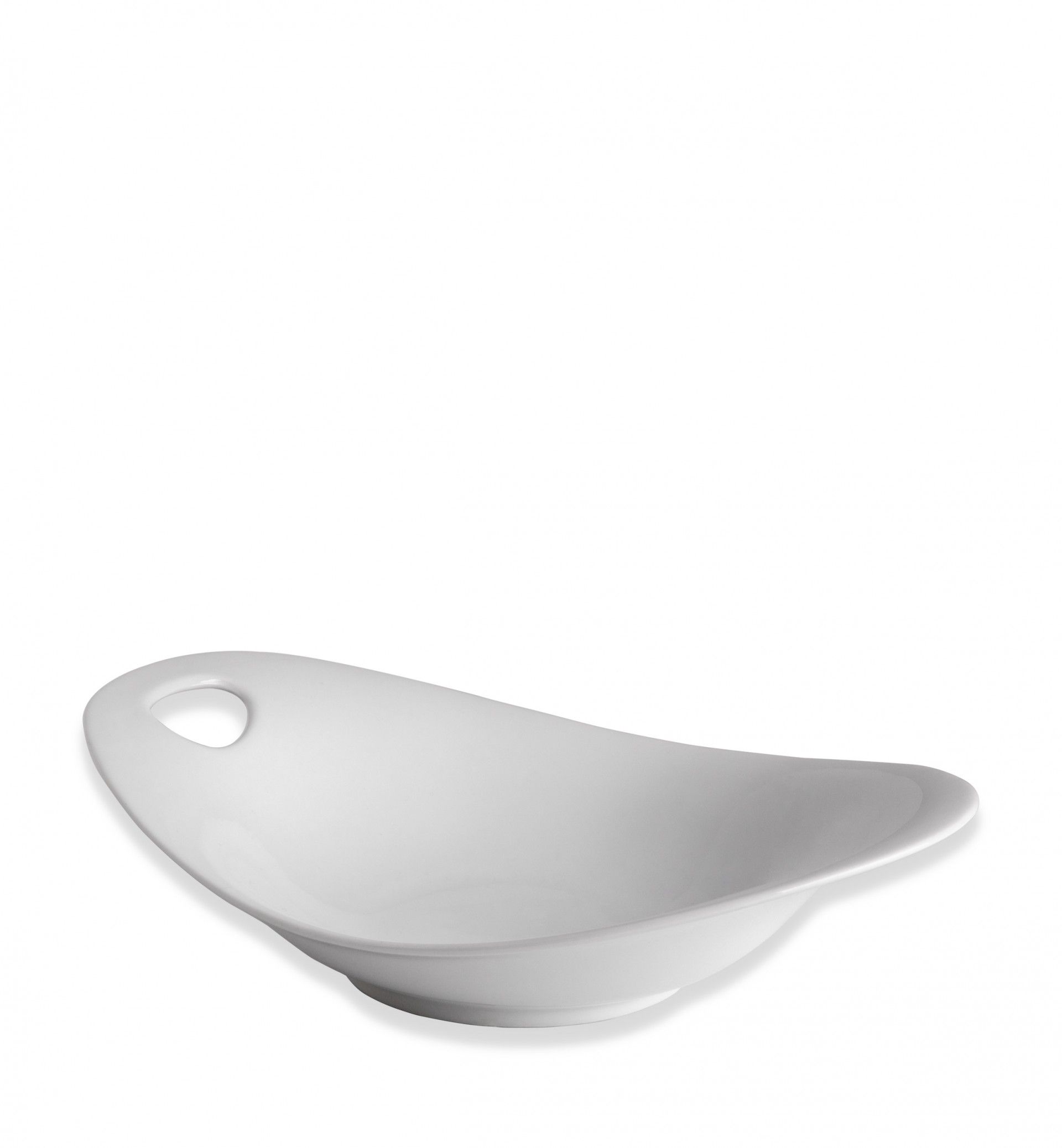 Travessa Porcelana Polo Branco 26.5X19X6cm