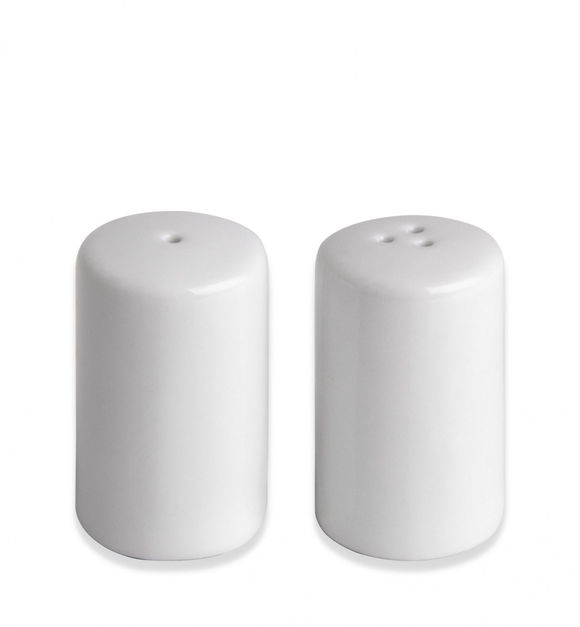 Saleiro + Pimenteiro Porcelana Simple Branco 2.5X4cm