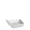 Travessa Porcelana Ming com Asa Branco 20X9X3.8cm