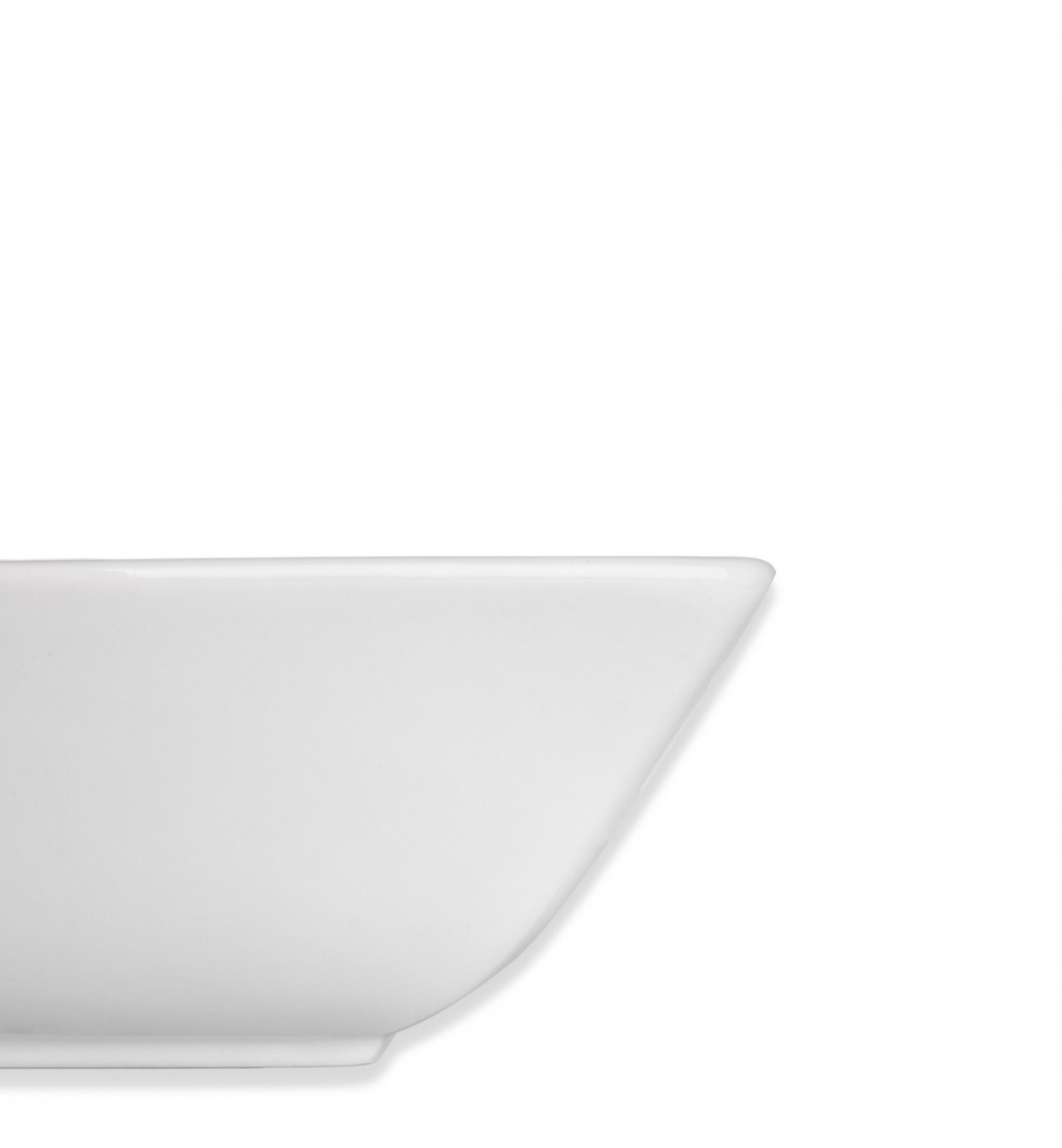 Saladeira Porcelana Degustacion Branco 23X23X6cm