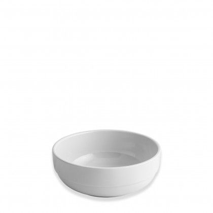 Saladeira Empilhvel Melamina Bowl Branco 14X5.5cm