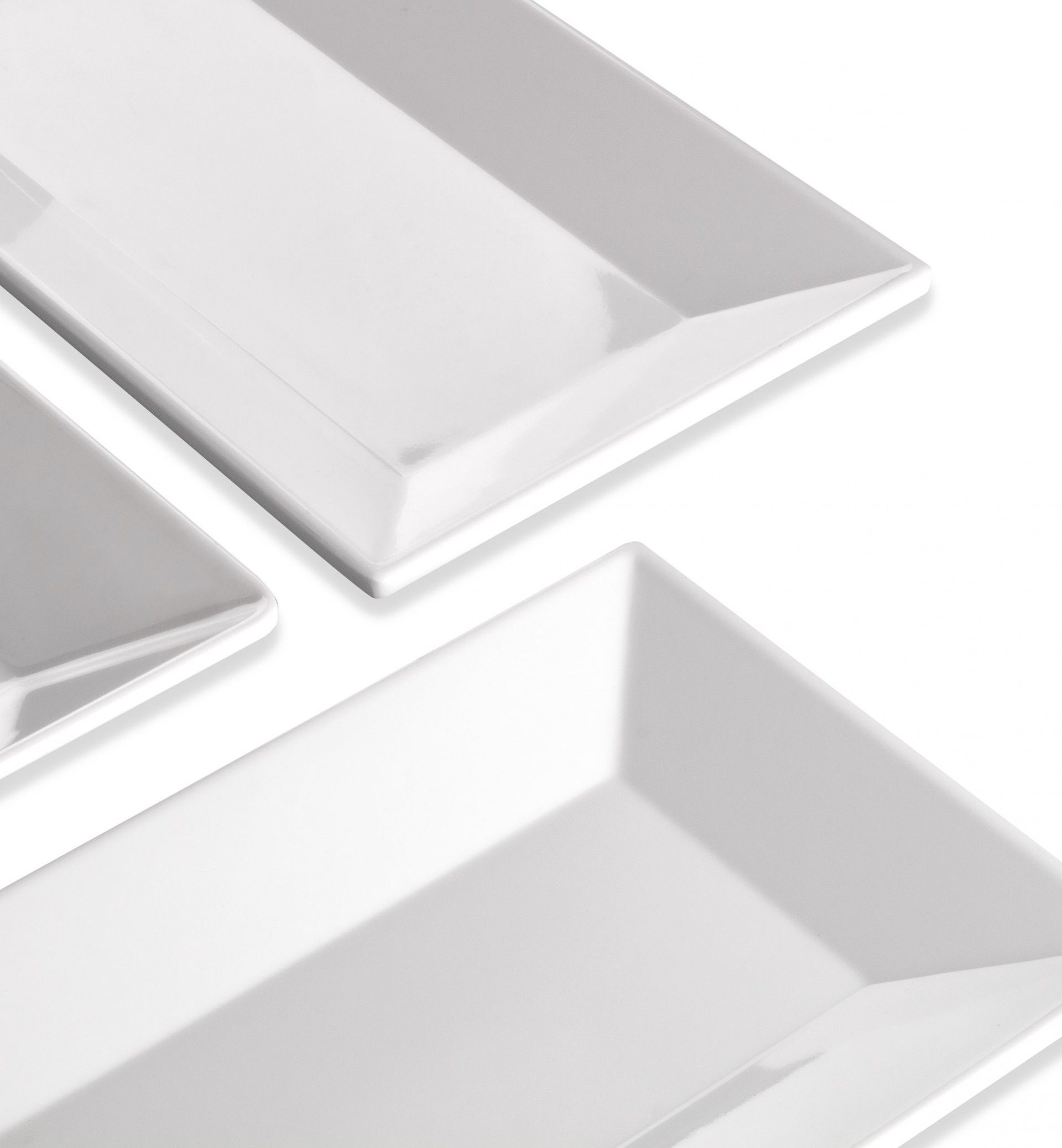 Travessa Melamina Ming Branco 35.5X20.2X3.6cm