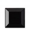 Prato Melamina Ming Preto Preto 25.5X25.5X2.8cm Prato Melamina Ming Preto Preto 25.5X25.5X2.8cm