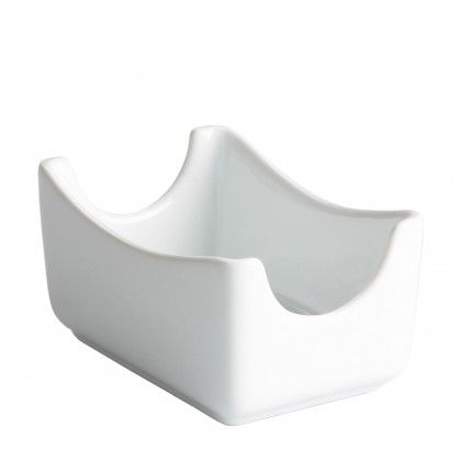 Aucareiro Porcelana Ming 7X11X5.5cm Branco