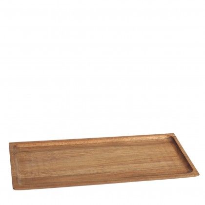 Bandeja Ac�cia Wood Castanho 35X16.5X2cm