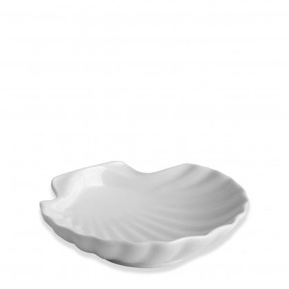 Concha Porcelana Degustacion Branco 14X14X3.5cm