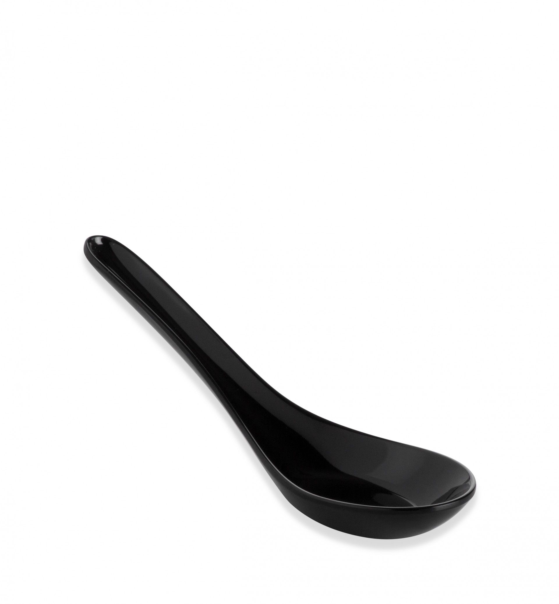 Colher Melamina Degustacion Preto 13.5X4.2cm