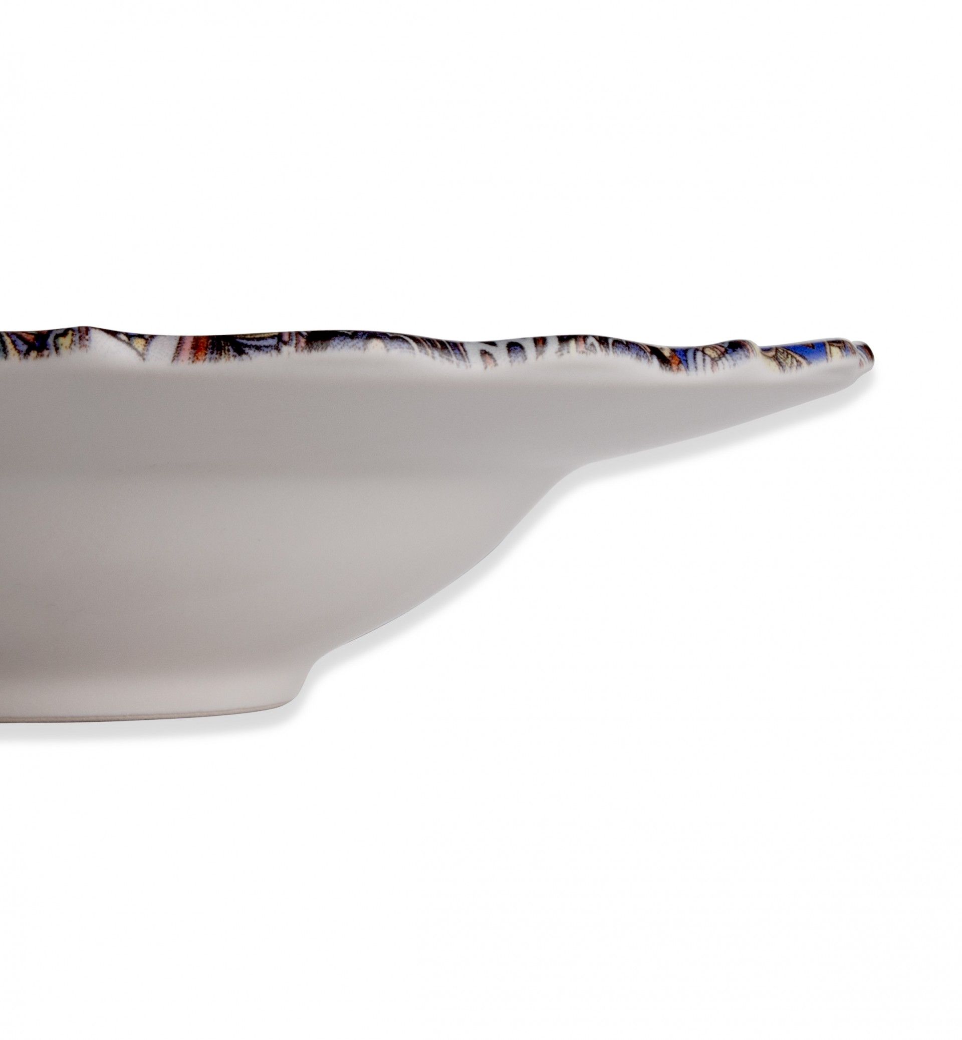 Prato Zeus Porcelana Pasta Multicor 28X6cm