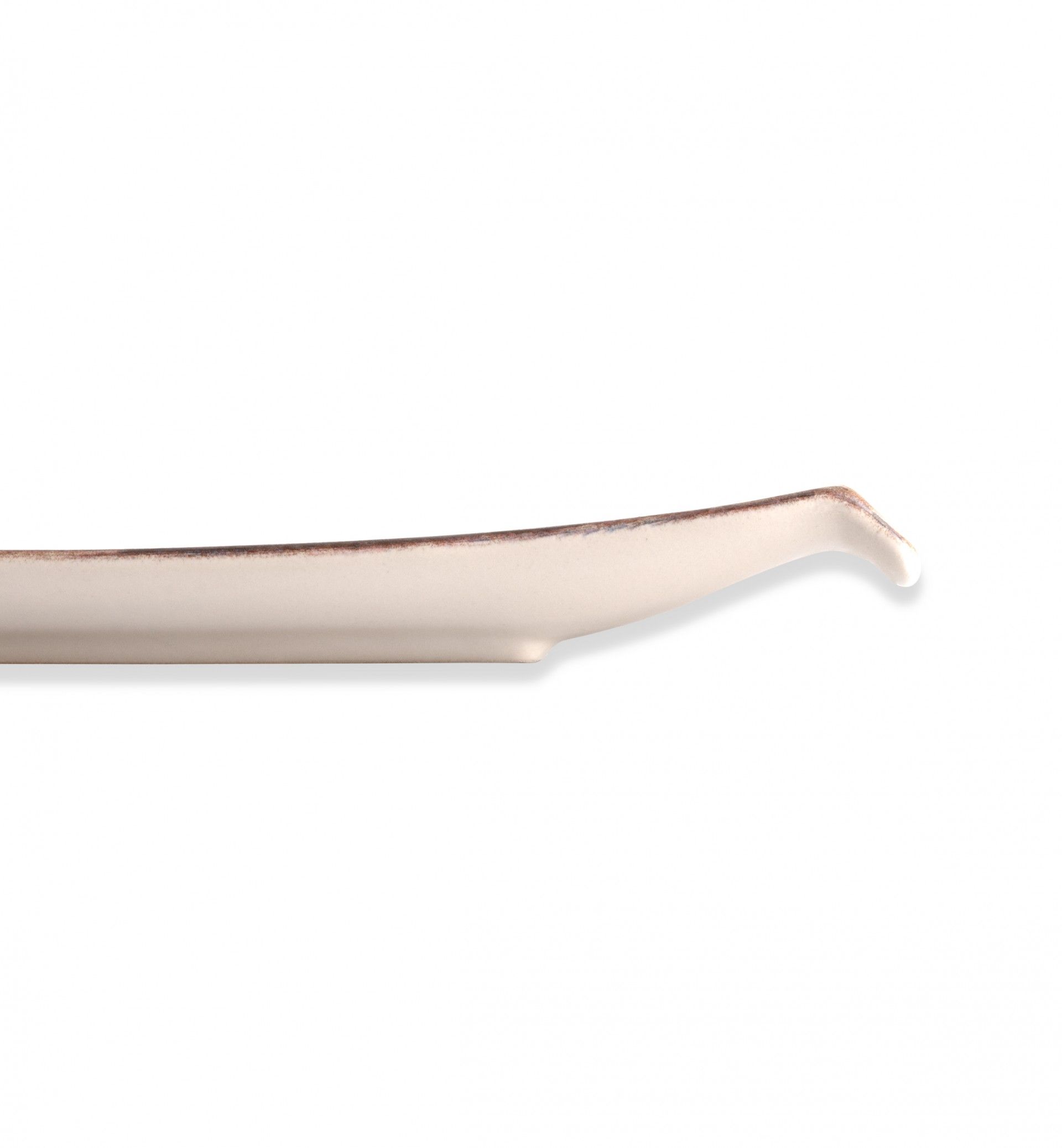 Bandeja Porcelana Hermes Castanho 24X12X3cm