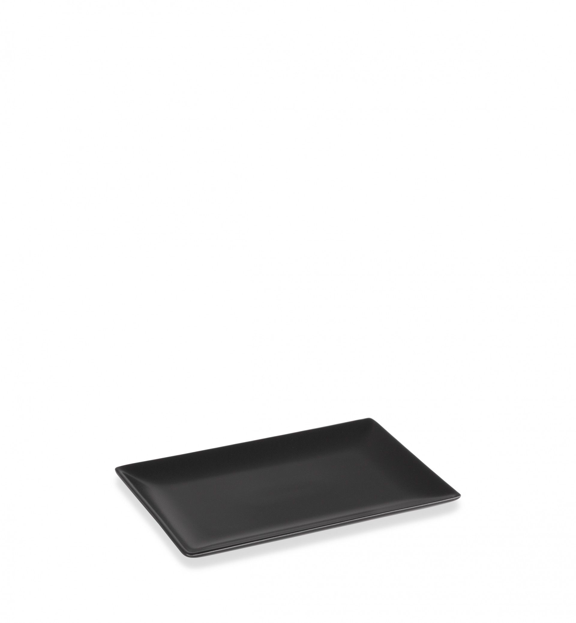 Travessa Porcelana Ming II Preto 20X13X2cm