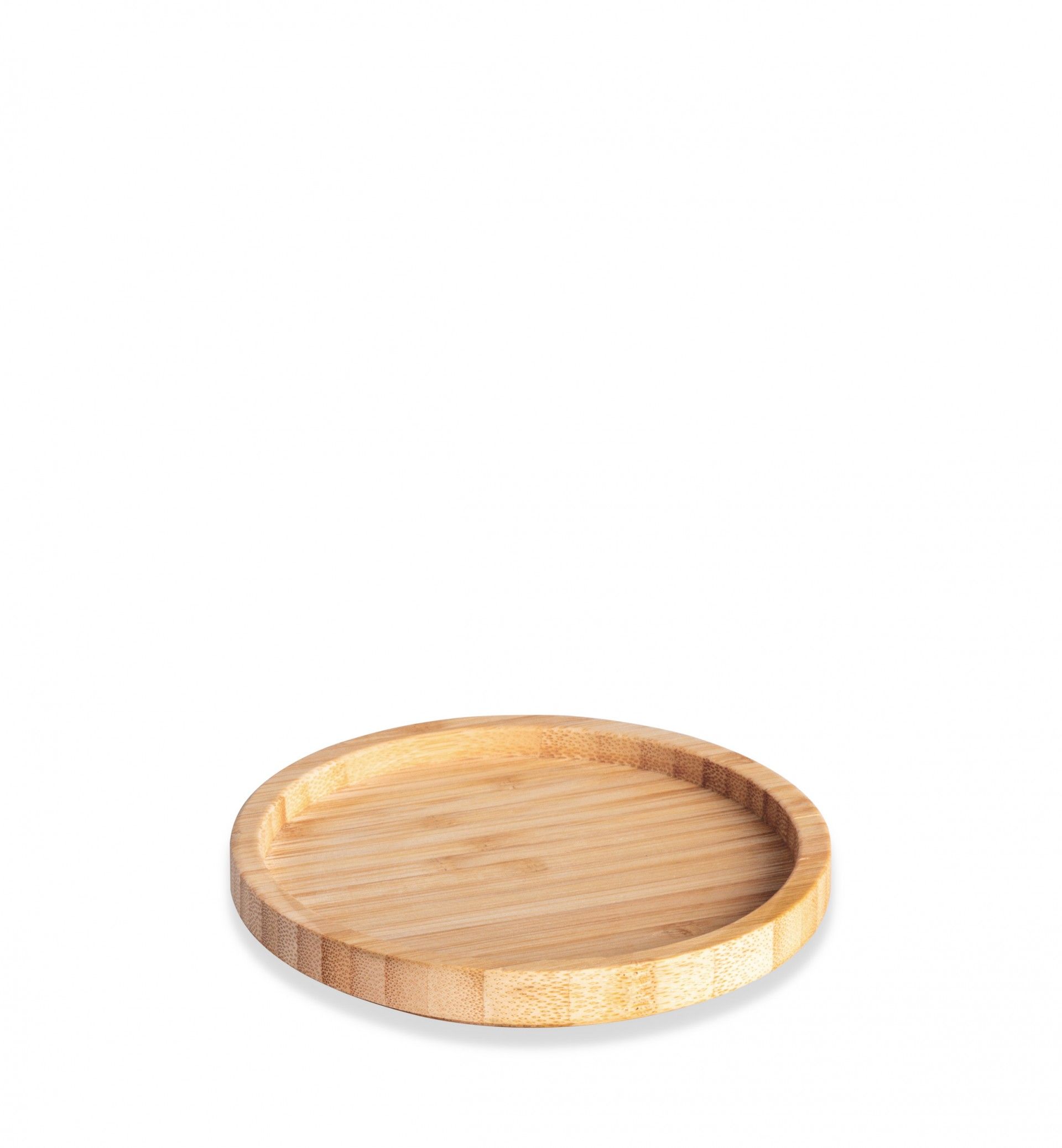 Bandeja Bambu Wood Bege 12X1.5cm