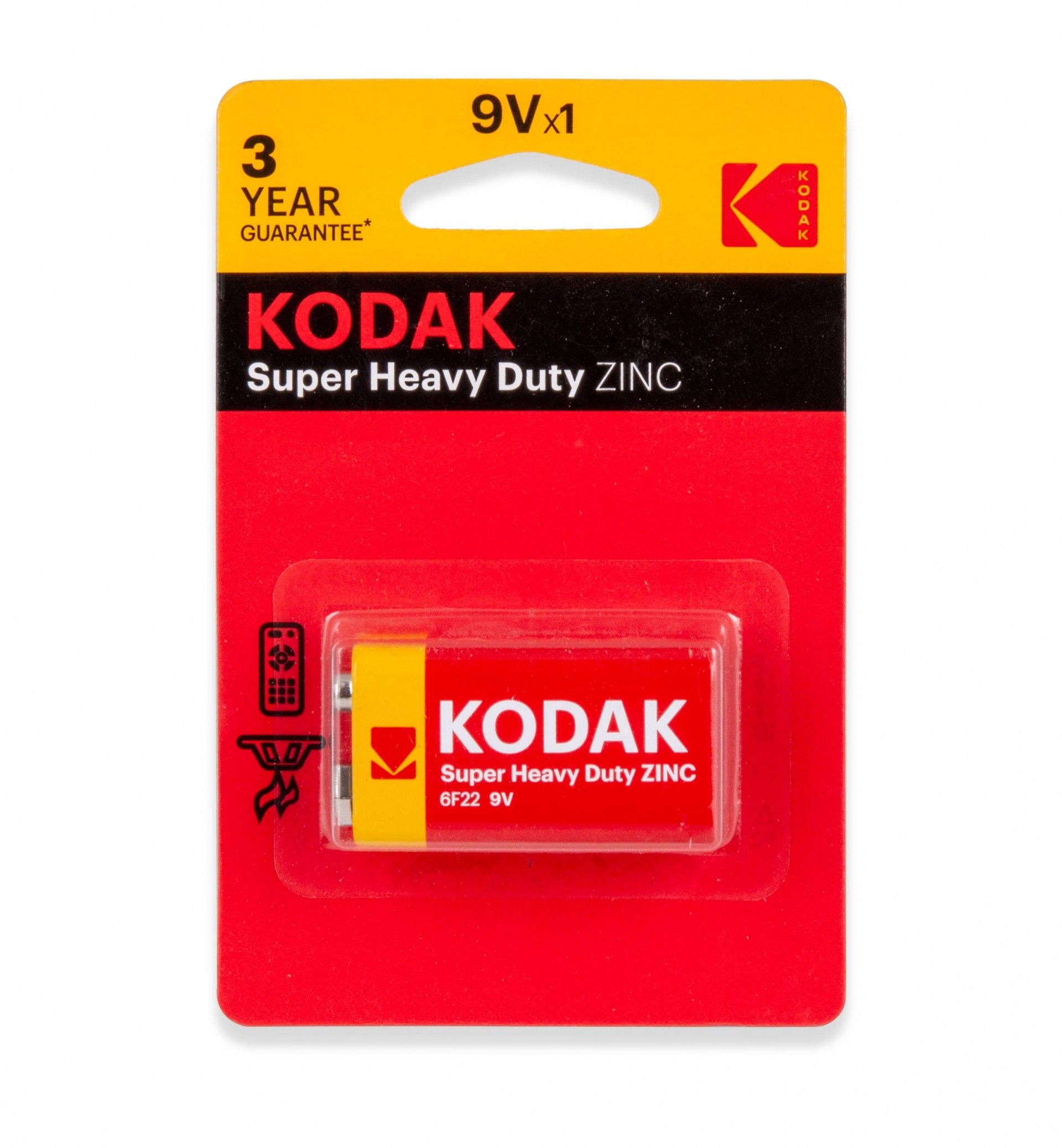 KODAK PILHA SUPER HEAVY DUTY 9V PACK 1