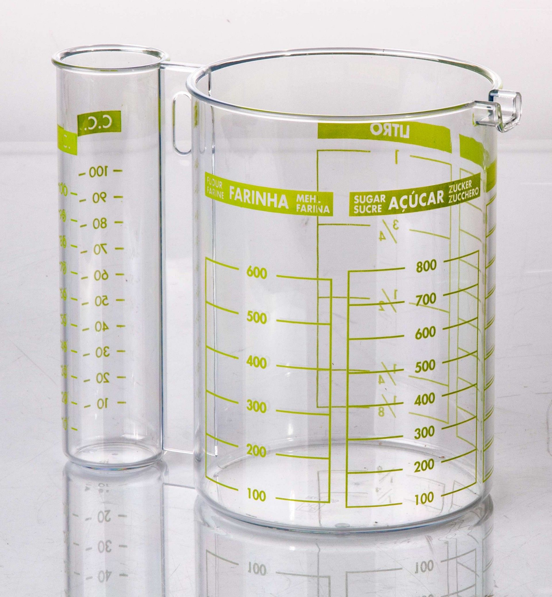 MEDIDOR GRADUADO PLÁSTICO DUPLO 1L Ø11.5X15.5CM