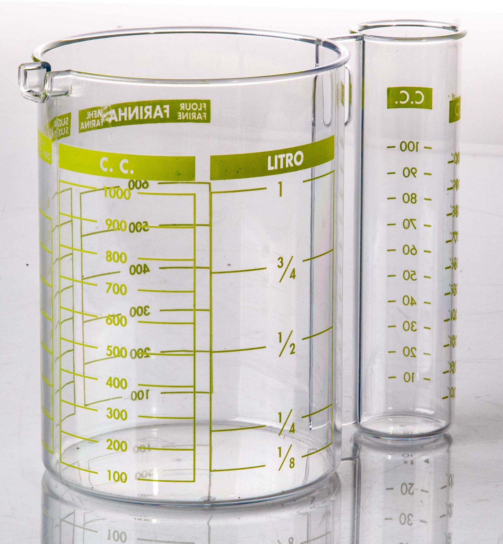 MEDIDOR GRADUADO PLÁSTICO DUPLO 1L Ø11.5X15.5CM