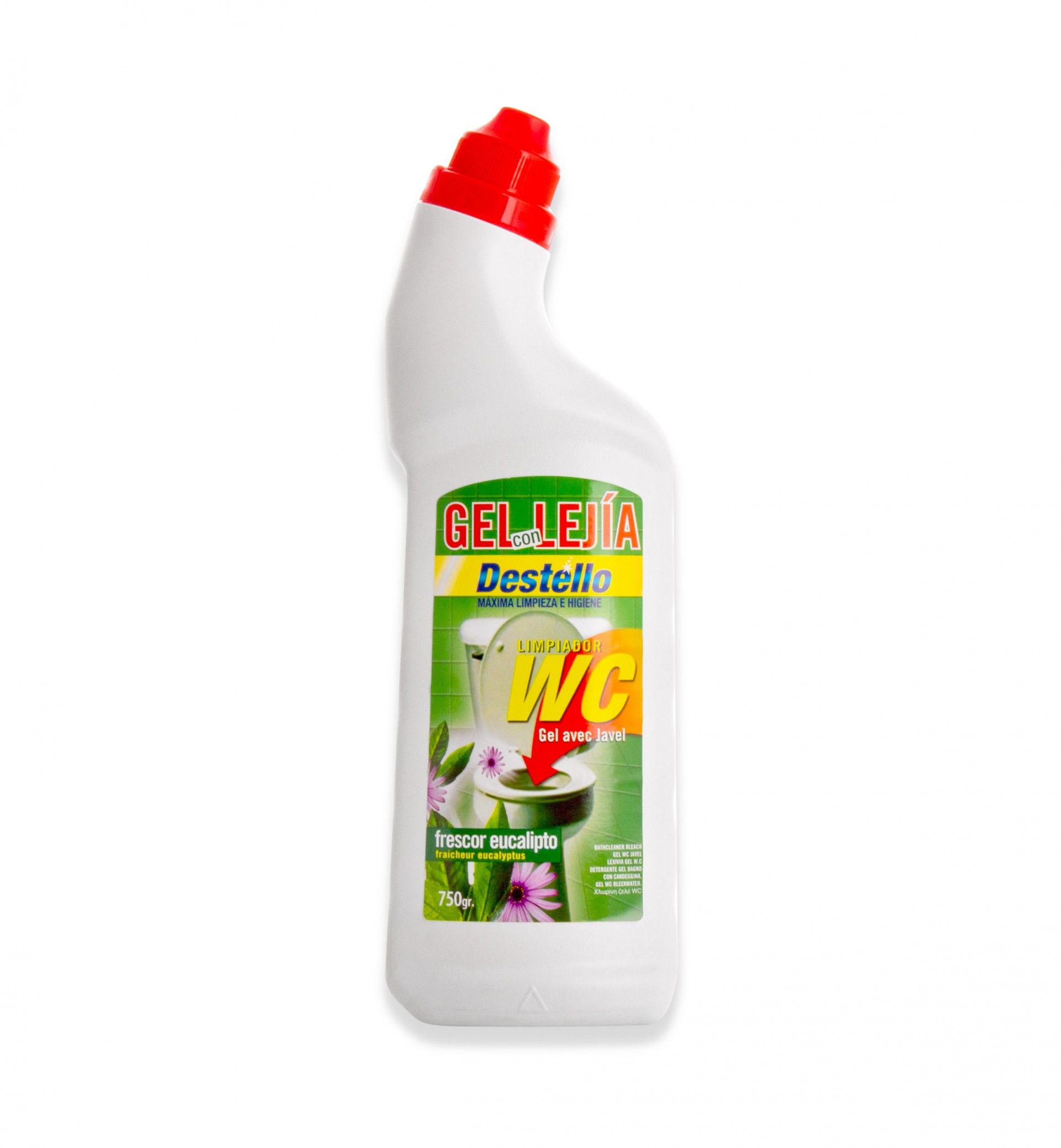 Detergente Wc Destello Frescor Lixívia Eucalipto 750ml