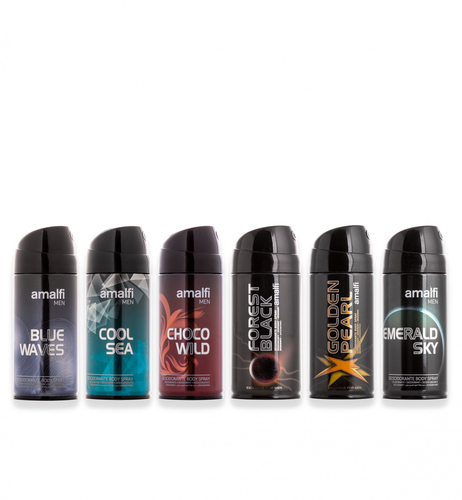 Desodorizante Spray Amalfi Forest Black 210cc 150ml