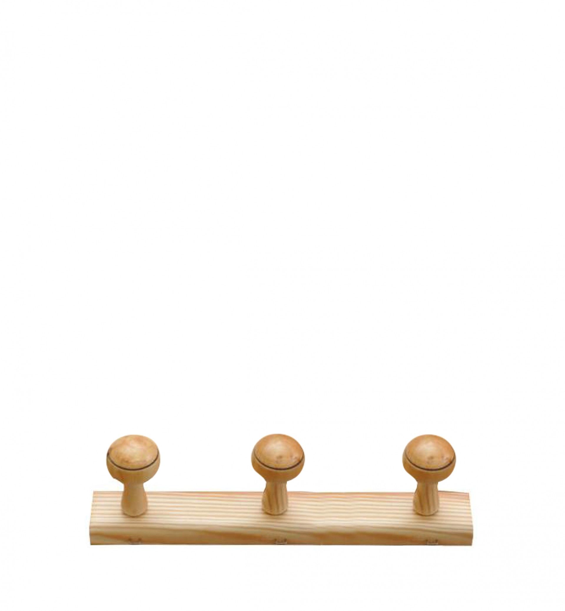 Cabide de Parede Madeira com Tornos