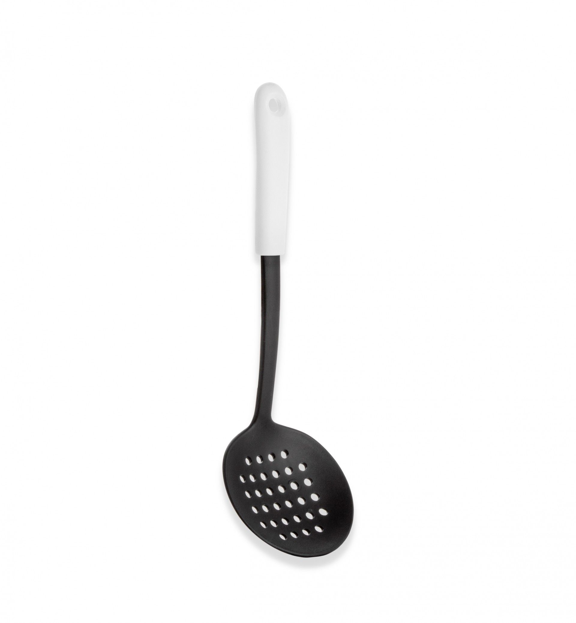 Escumadeira Nylon Living Preto / Branco 32.5cm