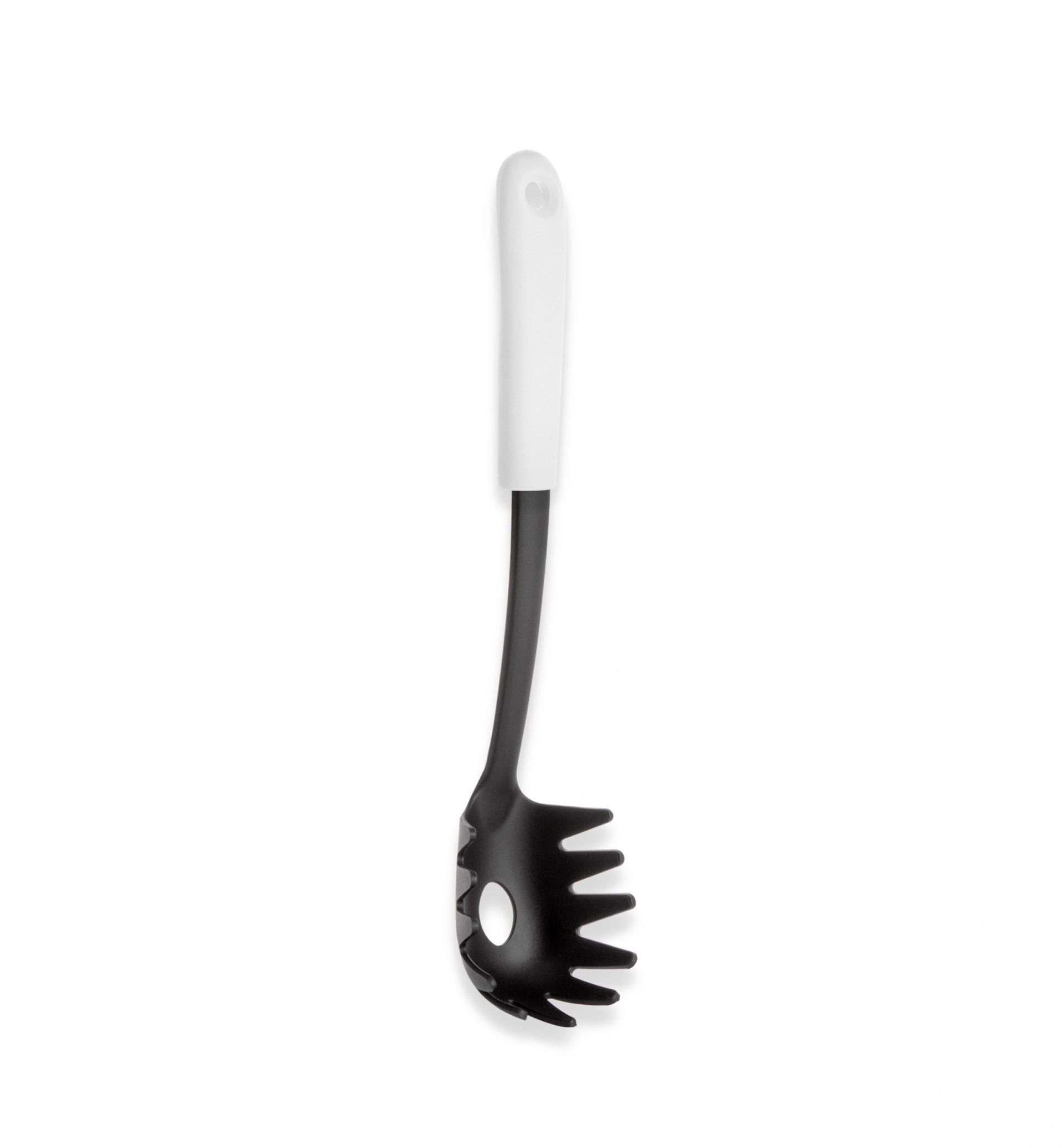 Colher Esparguete Nylon Living Preto / Branco 31cm
