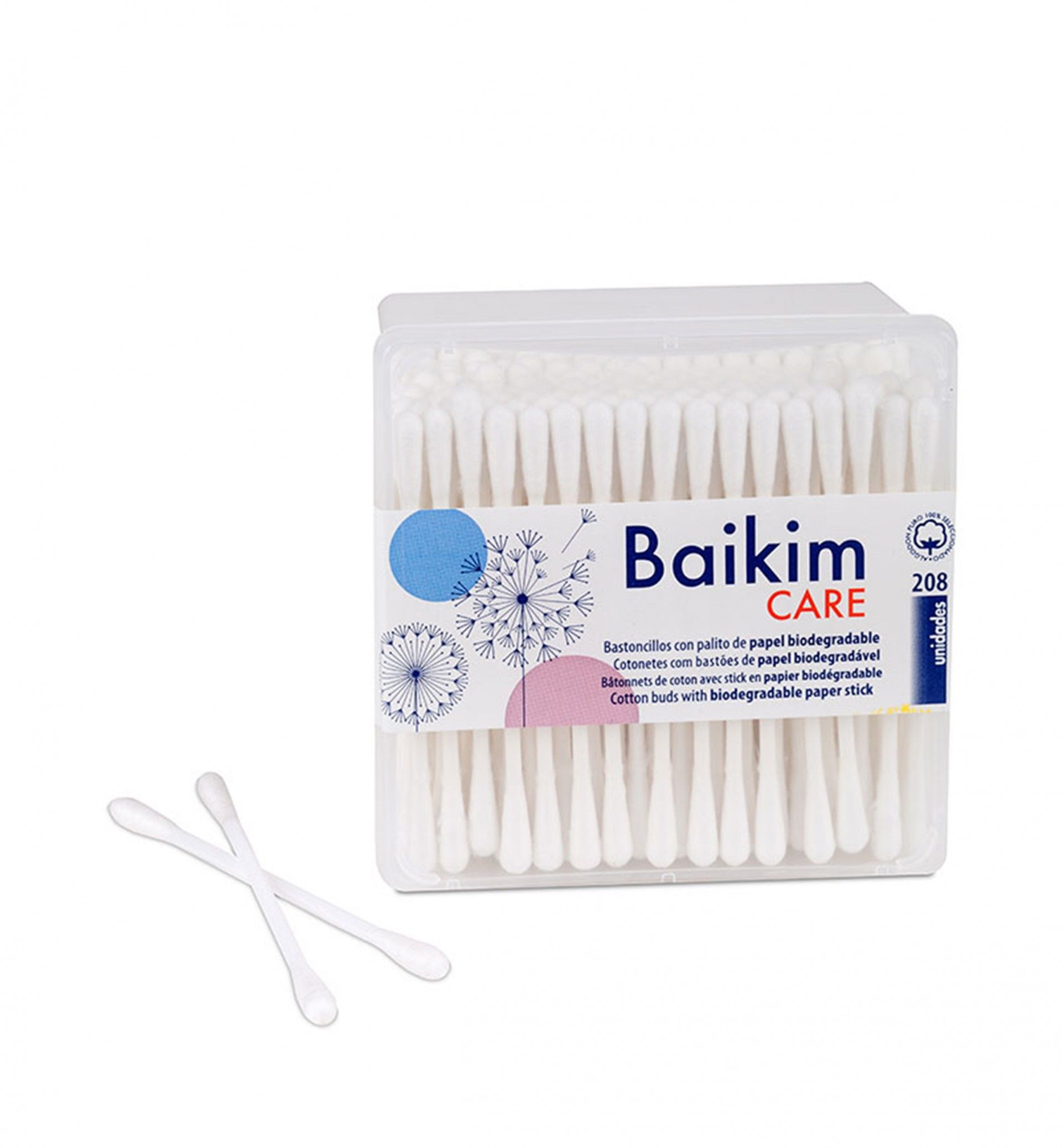 Cotonetes Baikim Algodão 208 Unidades