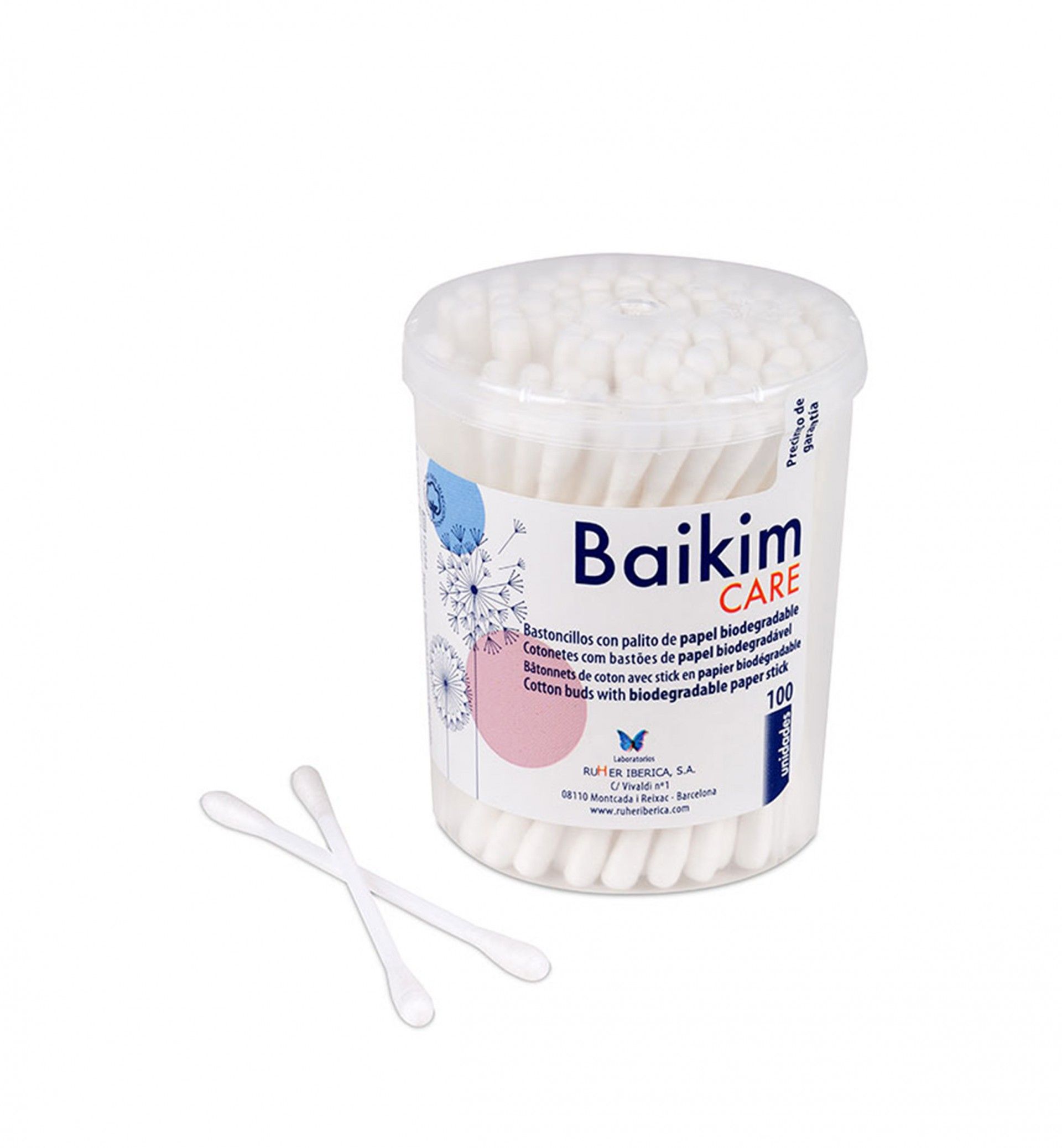 Cotonetes Baikim Algodão 100 Unidades