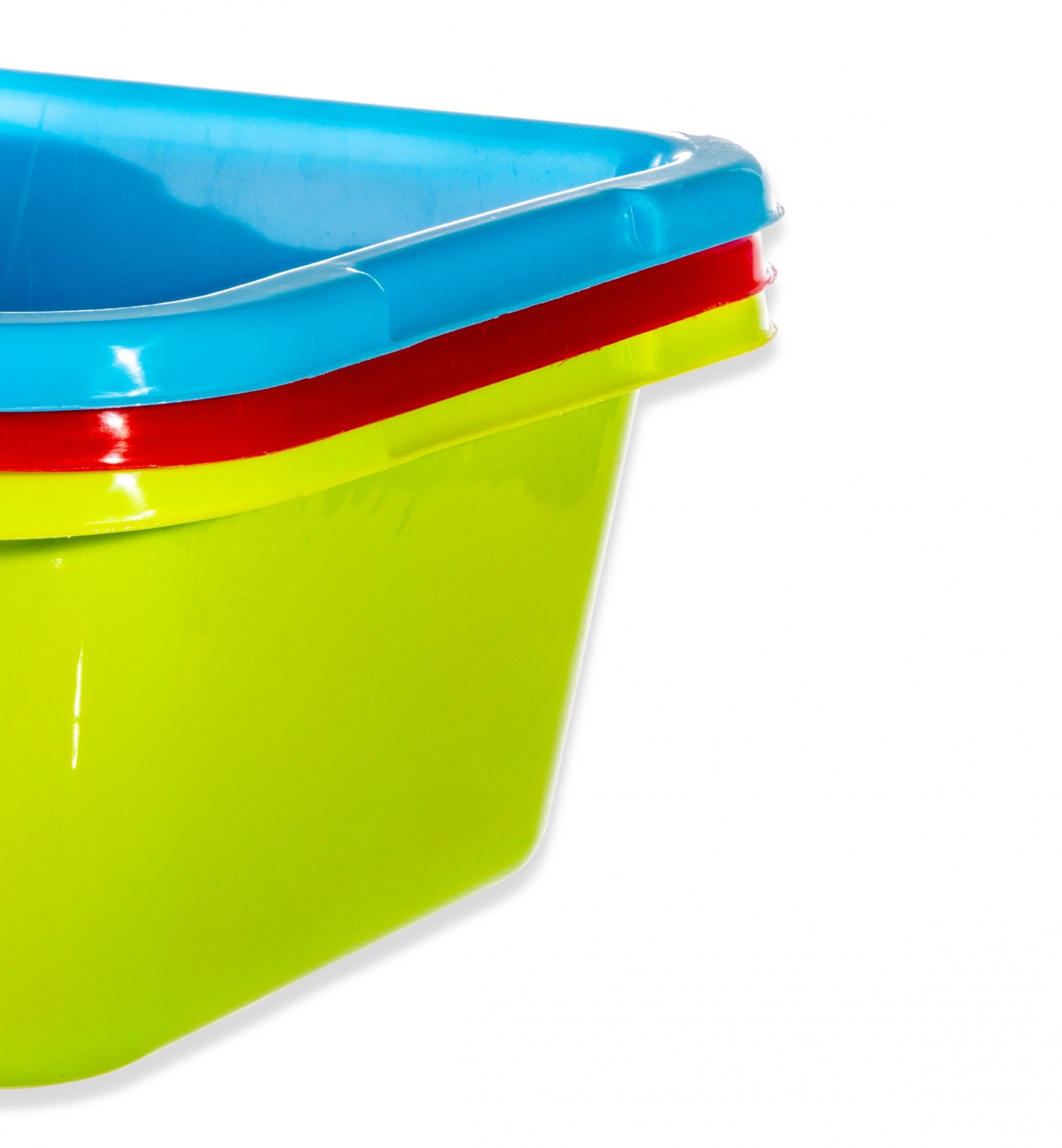 Bacia Plástico Quadrado Verde 8l 31X31X14cm