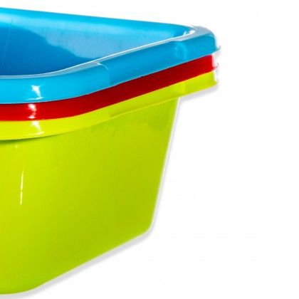 Bacia Plstico Quadrado Verde 8l 31X31X14cm