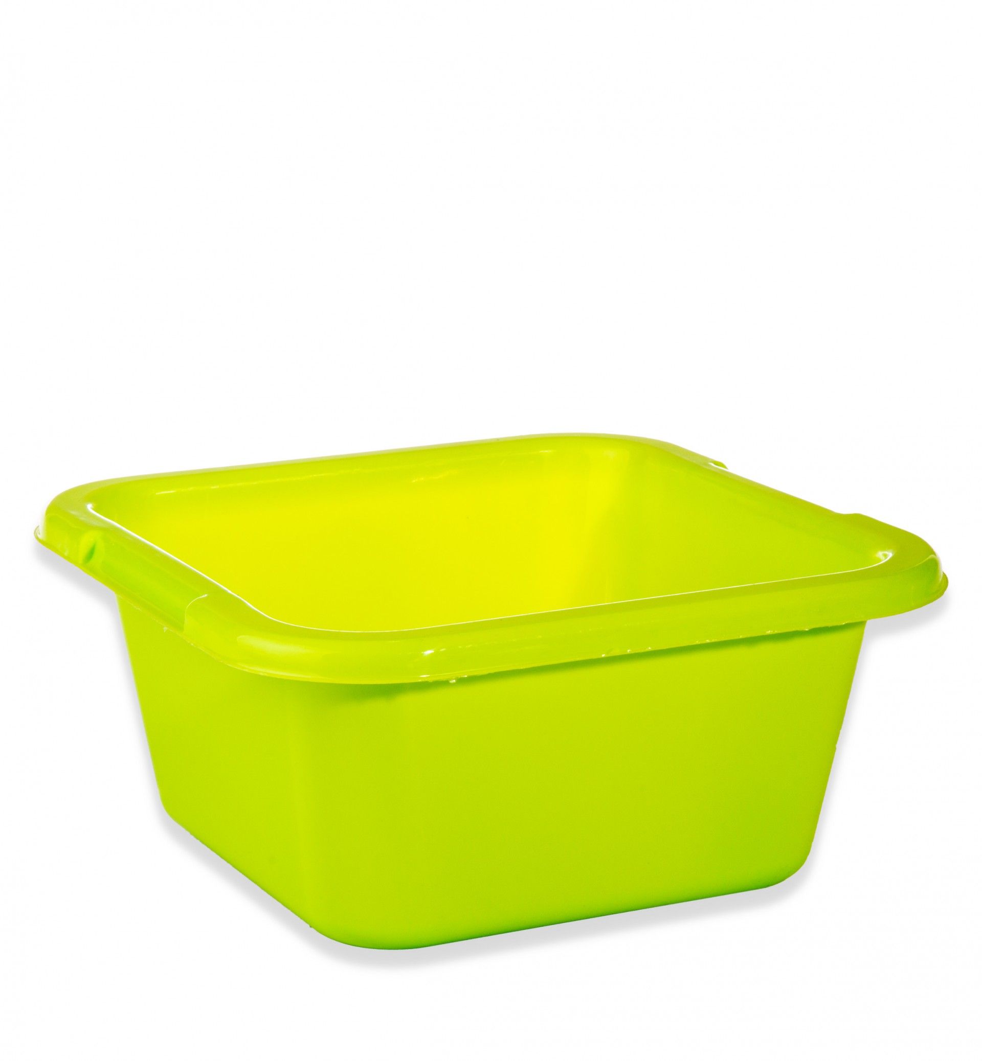 Bacia Plástico Quadrado Verde 8l 31X31X14cm