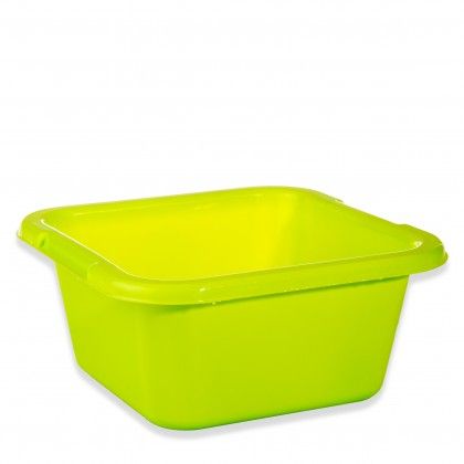 Bacia Plstico Quadrado Verde 8l 31X31X14cm
