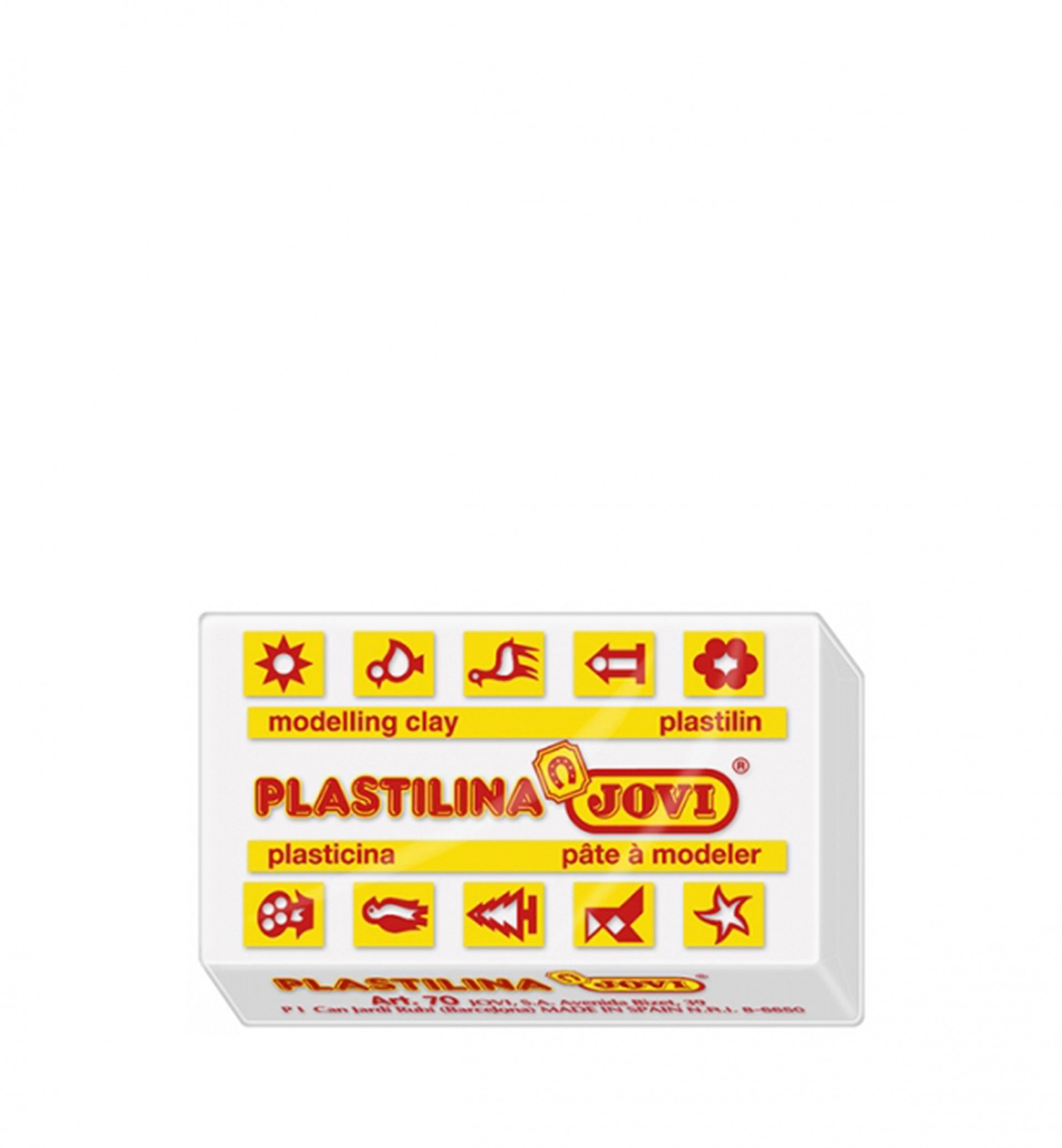 Barra Plasticina Jovi Branco 50G