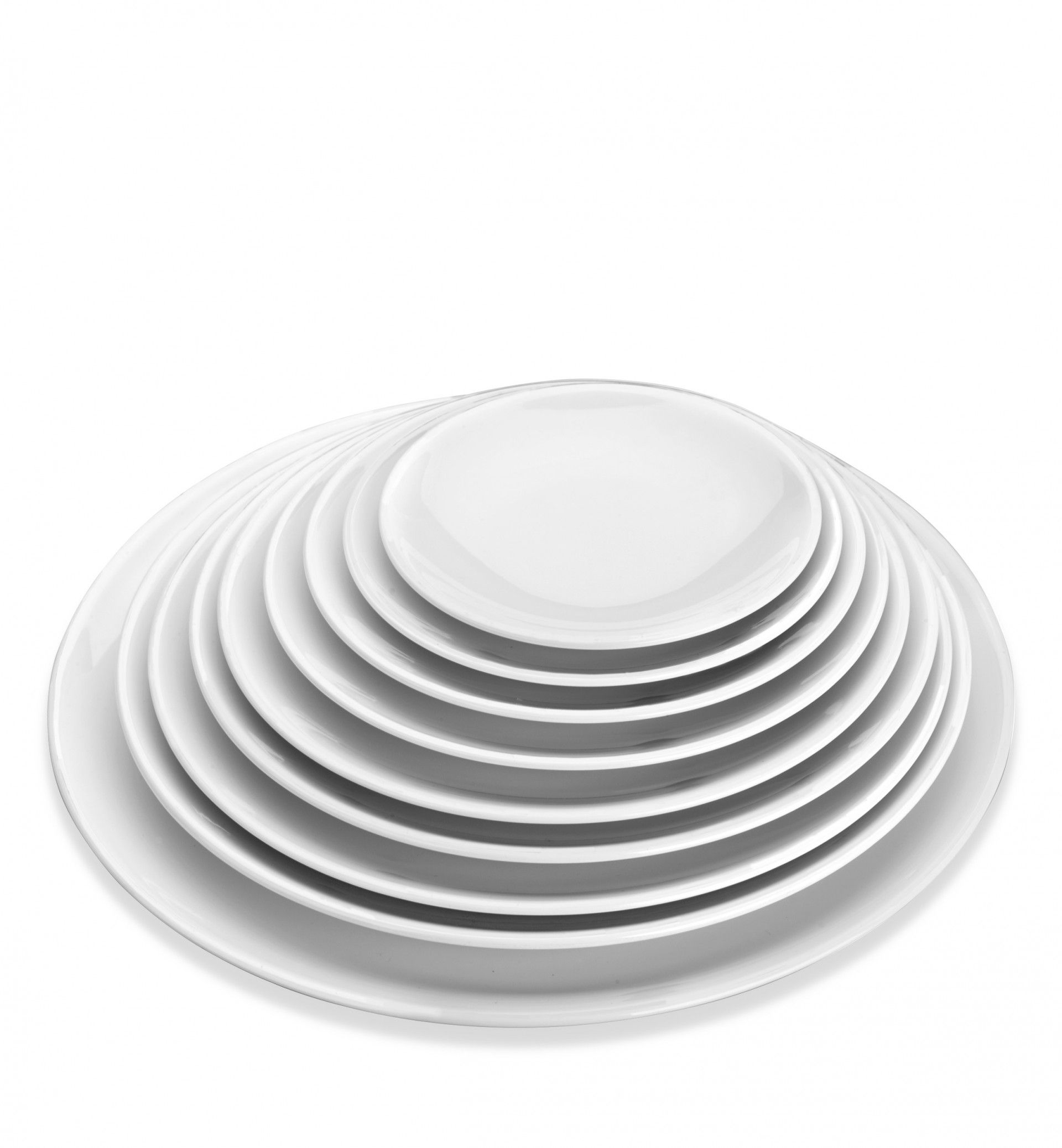 Prato Melamina Classic Redondo Branco 20X2.5cm