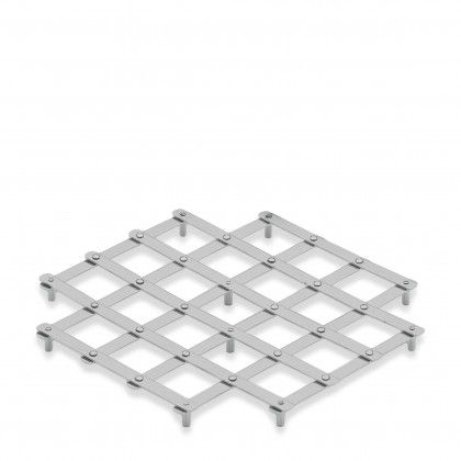 Base Quentes Inox Quadrado 23X23X2.5cm
