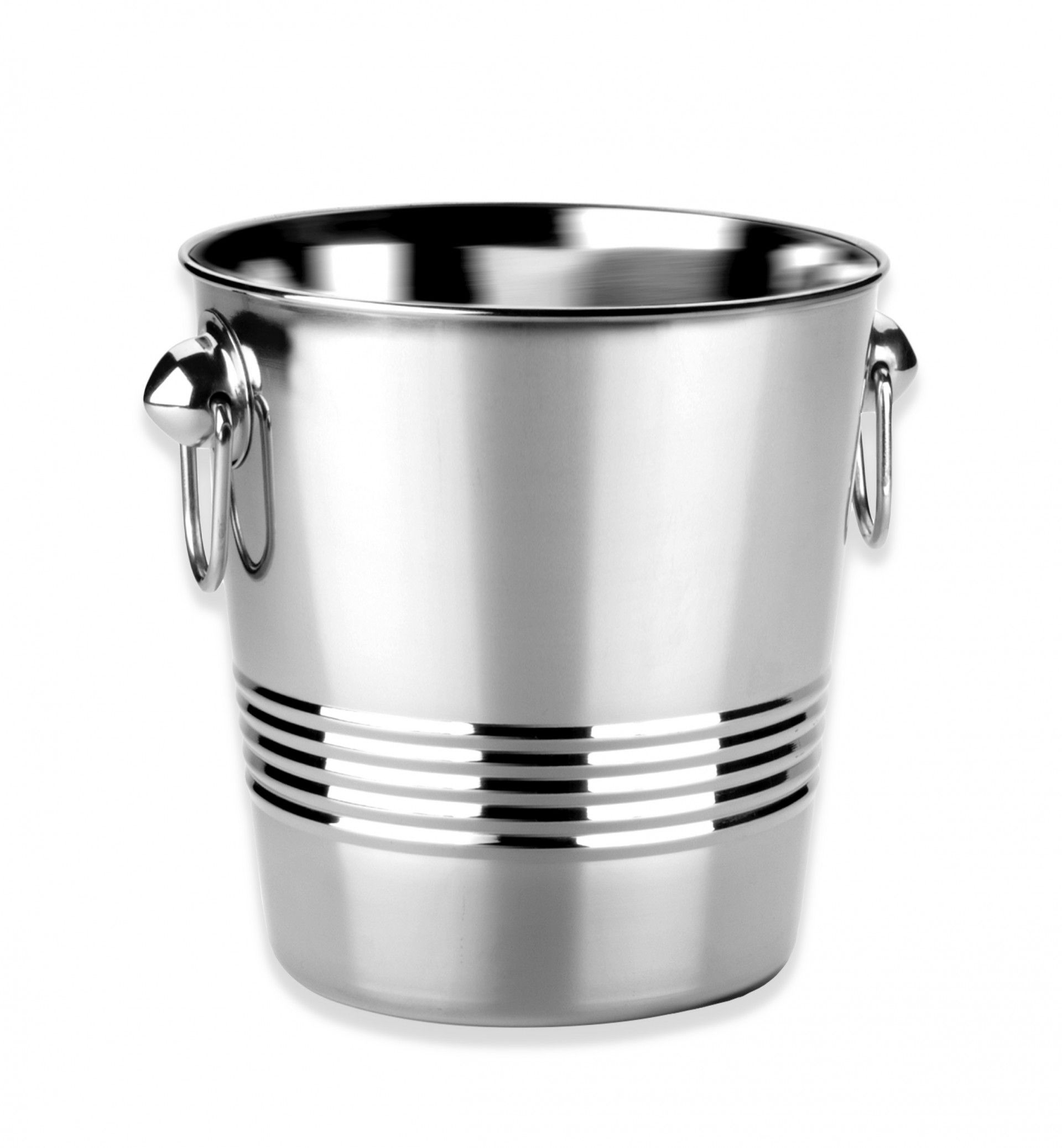 Balde Gelo Inox Redondo 4000ml 20X20cm