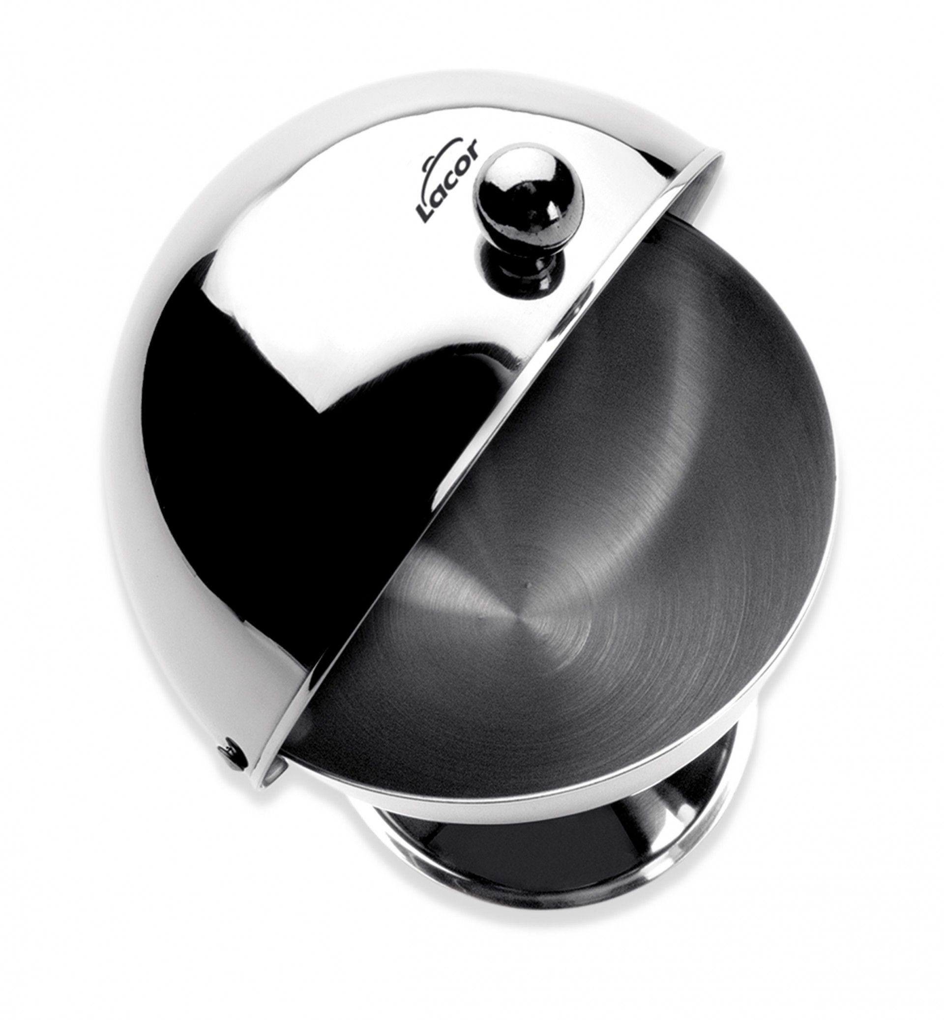 Açucareiro Inox Esfera 600ml 14cm