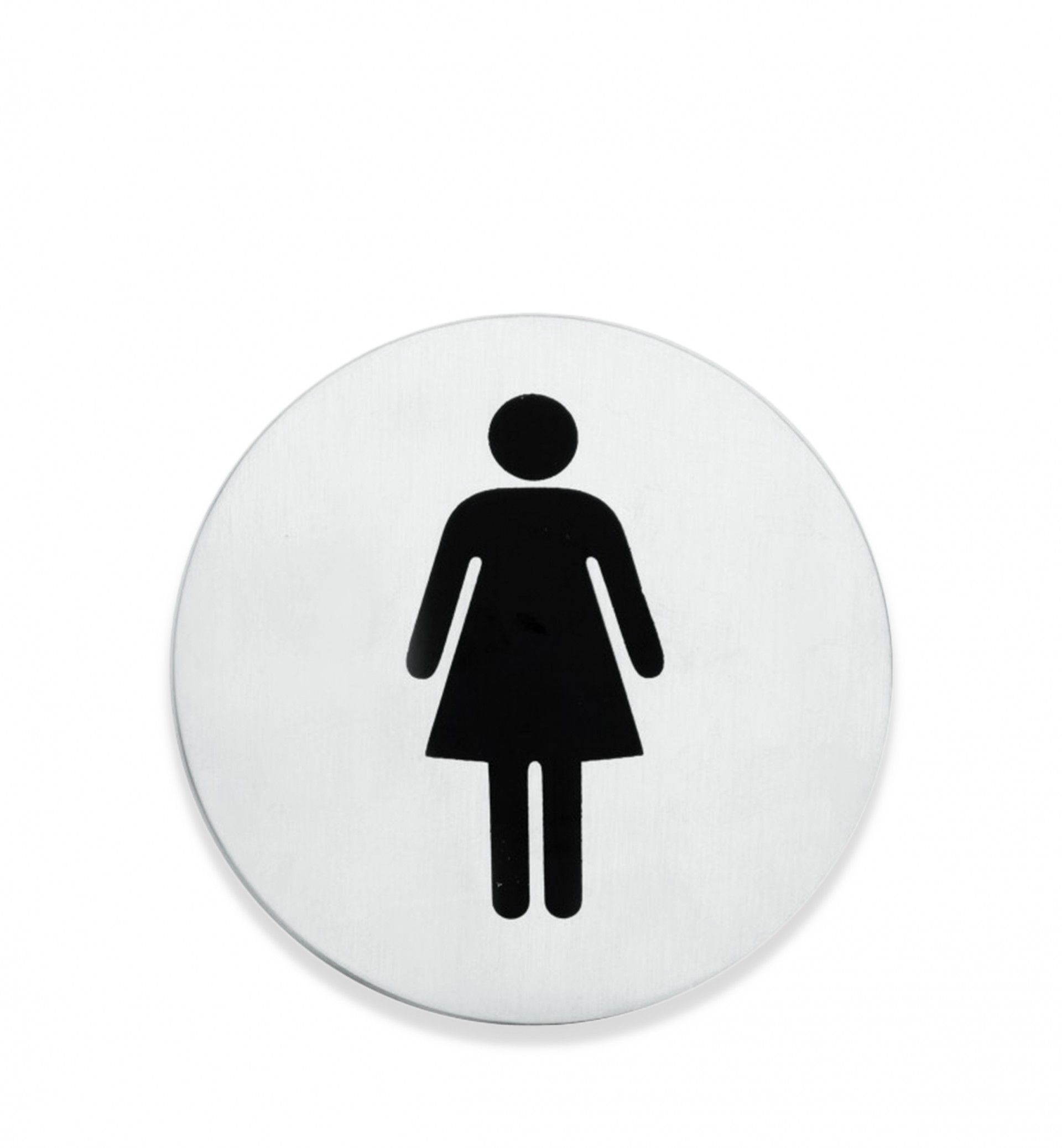 Sinal Inox WC Mulher 7.5cm