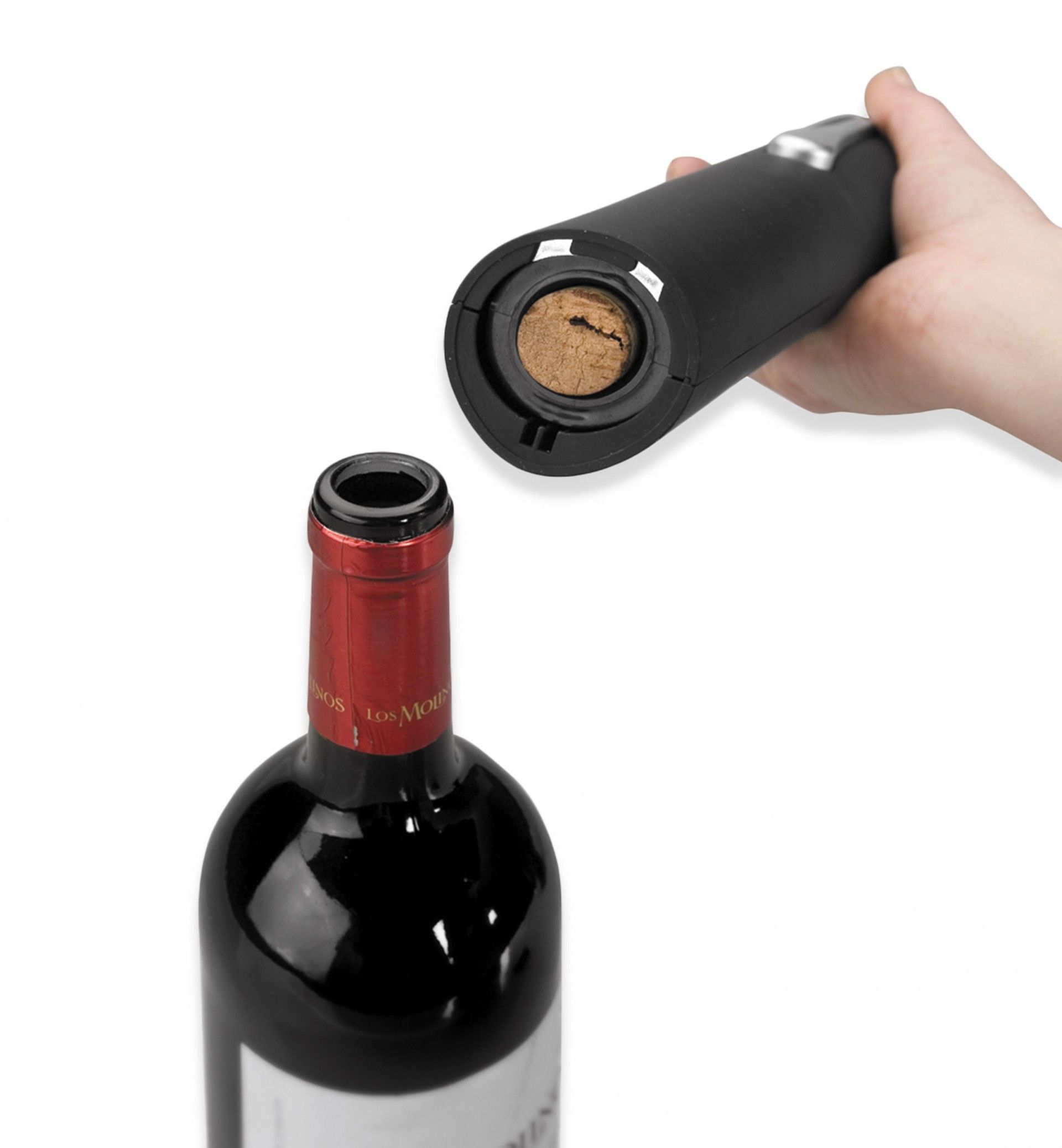 Saca-Rolhas Elétrico com Base Carregamento 1.2W 12X32cm