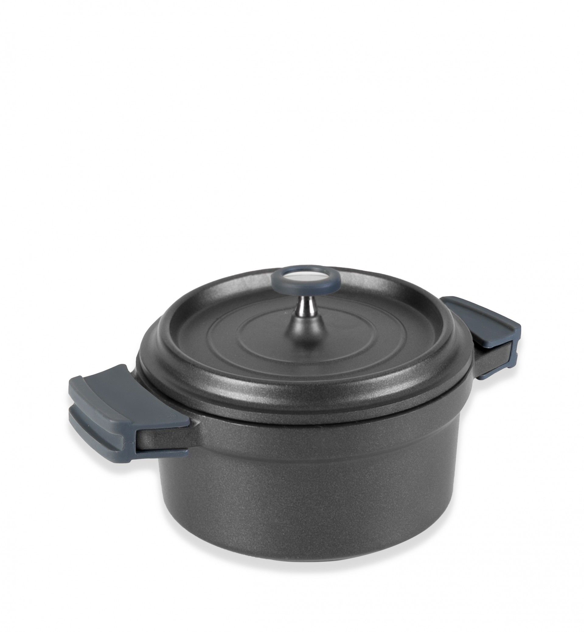 Caçarola Alumínio Fundido Redondo Preto 2.4L 20X8cm